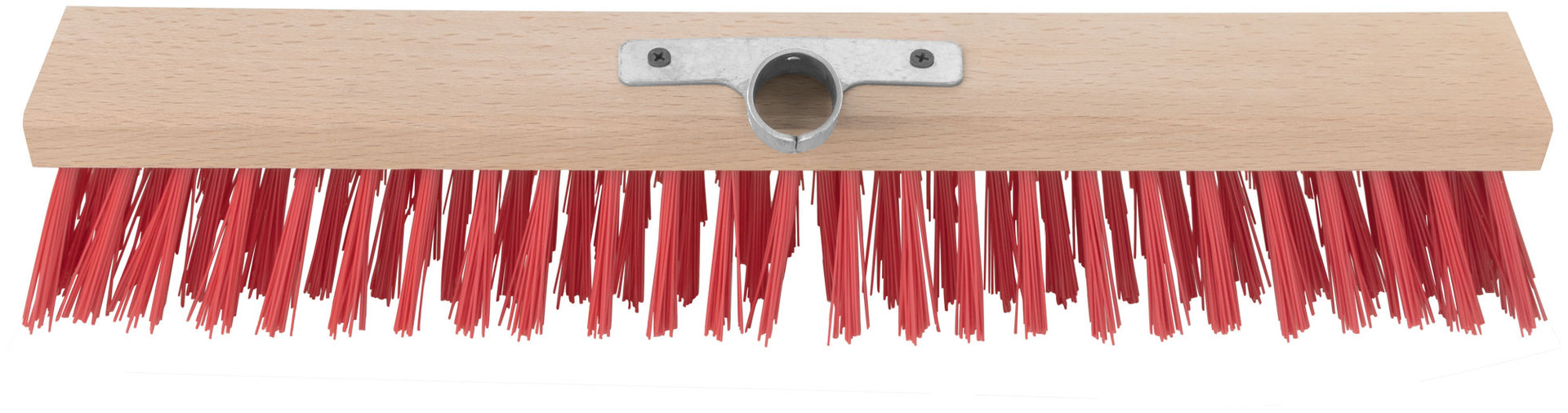 Щетка уличная Профи деревянная, жесткая щетина, металлическая тулейка под углом, 5-ти рядная, 500х65 мм (68057)