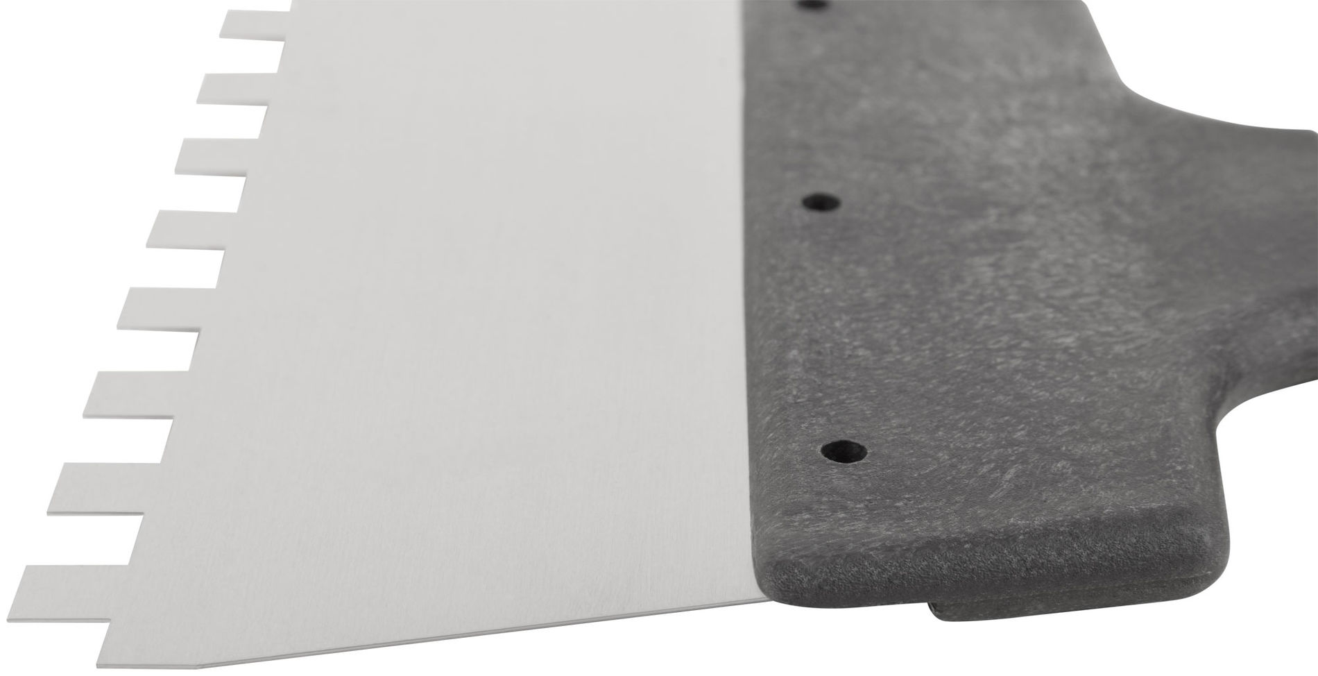 Шпатель фасадный нержавеющий зубчатый 150 мм / зуб 8 мм (06602)