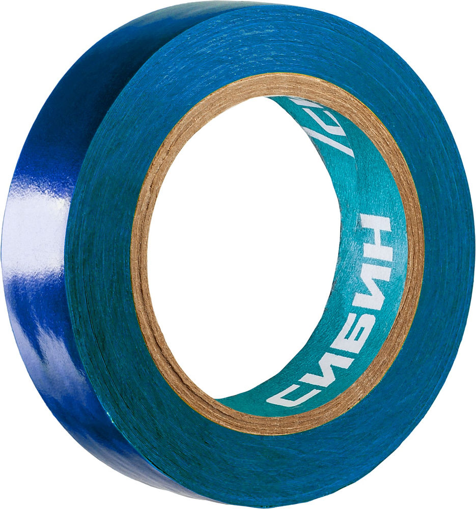 Изолента ПВХ 15 мм х 10 м, 5 000 В, синяя СИБИН 1235-7