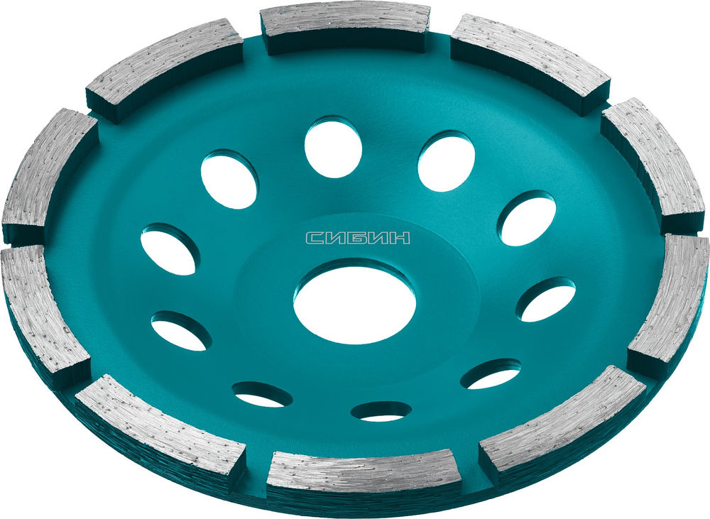 Однорядная алмазная шлифовальная чашка d 125 мм СИБИН 33442-125