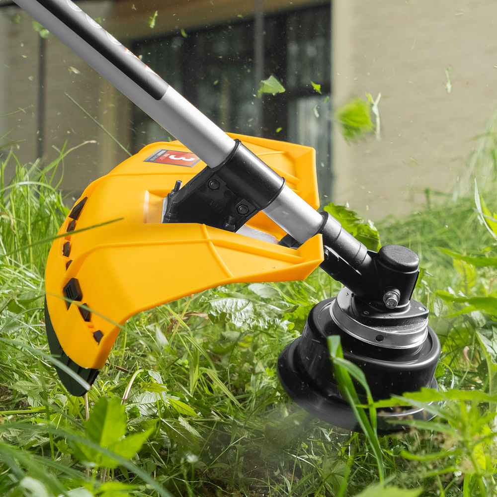 Триммер бензиновый DR-43, 43 см3, неразъемная штанга, состоит из 2 частей Denzel (96273)