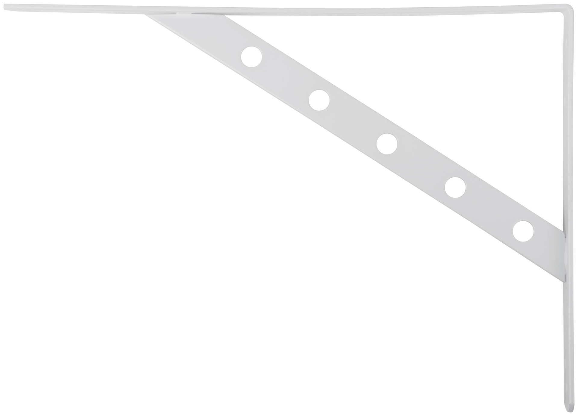 Уголок-кронштейн усиленный белый 350х250 мм (66109)