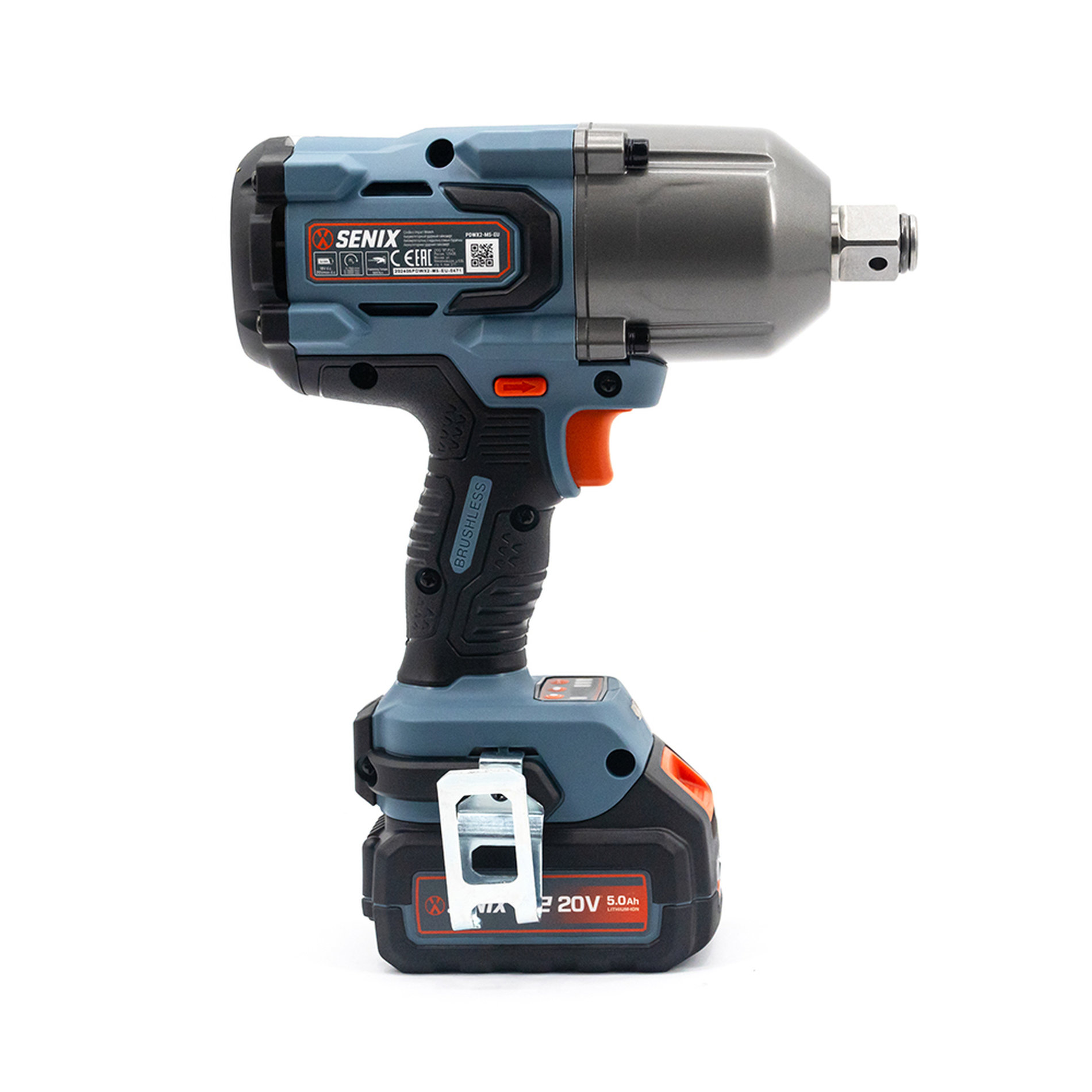 Импульсный гайковерт 3/4, 1500 Нм, без АКБ и ЗУ X2 20В