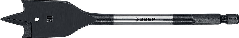 Сверло перовое по дереву 20?152 мм с боковыми подрезателями ЗУБР 29505-20