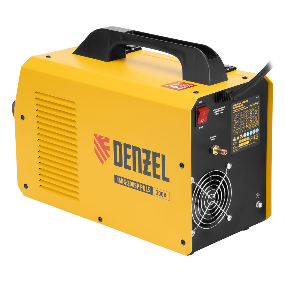 Аппарат инвертор. полуавтомат. cварки IMIG-200SP Pulse, 200 А, ПВ 60%, катушка 5 кг// Denzel (94362)