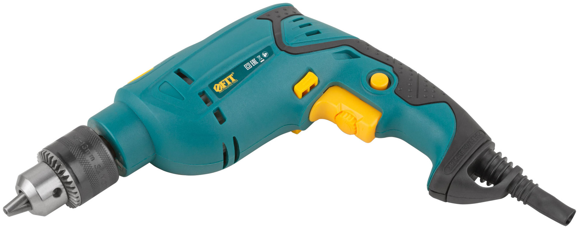 Дрель ударная 500 Вт; 0-2900 об/мин; КлП 10 мм; 1,6 кг; рез. накл; коробка (80050)