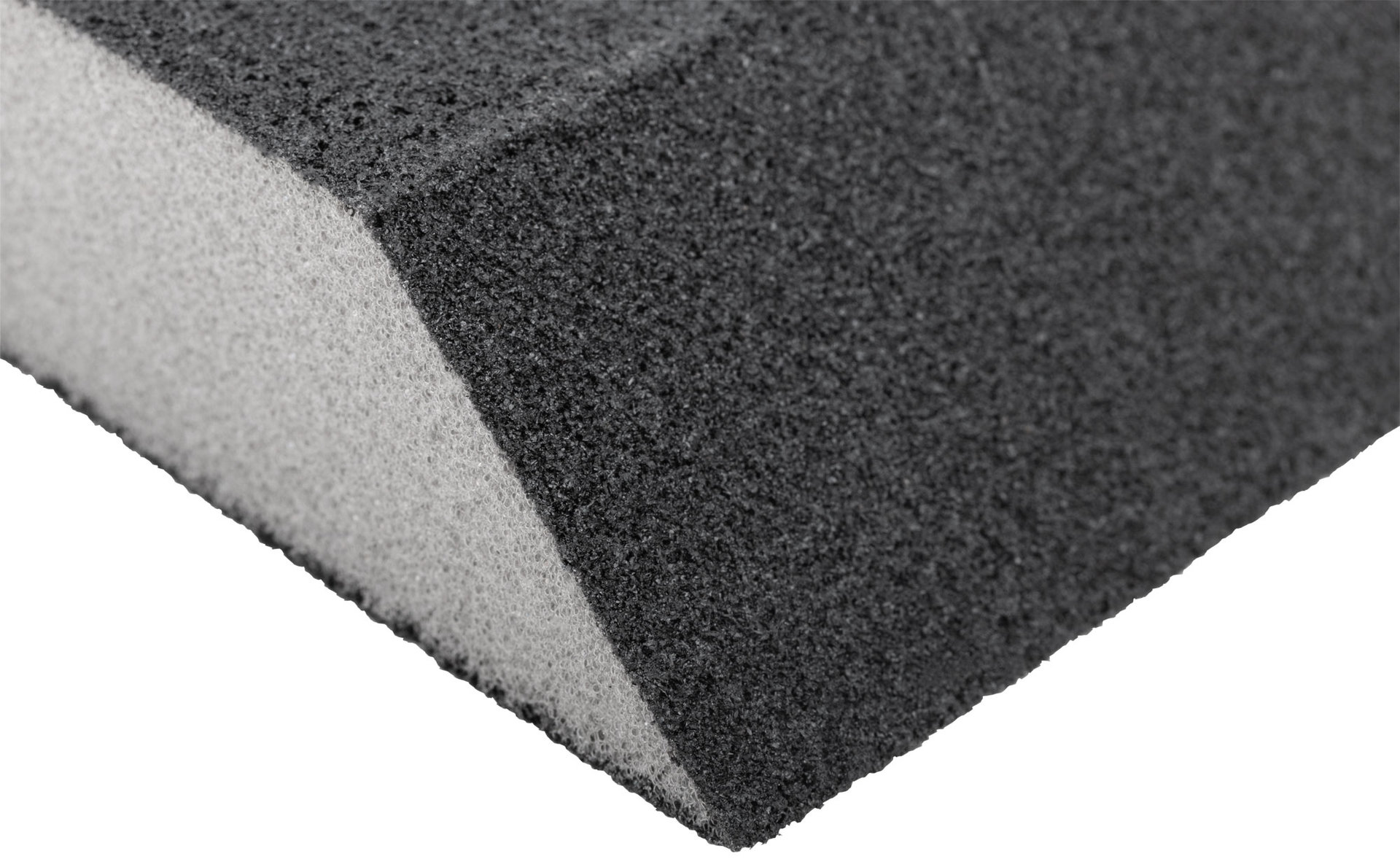 Губка шлифовальная угловая, алюминий-оксидная, 100х70х25 мм, средняя жесткость Р 80 (38373)