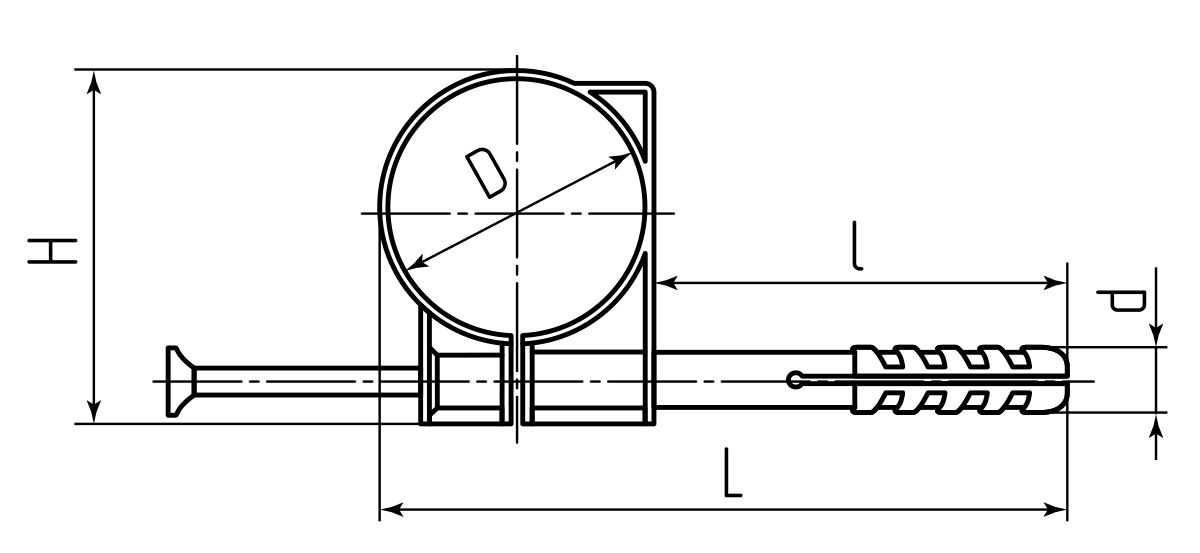 Хомут для труб «быстрый монтаж» 16 (50шт) (Fortisflex) (69161)