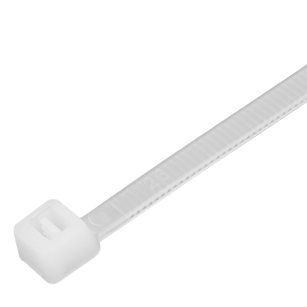 Хомуты, 300 x 4.8 мм, пластиковые, белые, 100 шт Сибртех (45536)