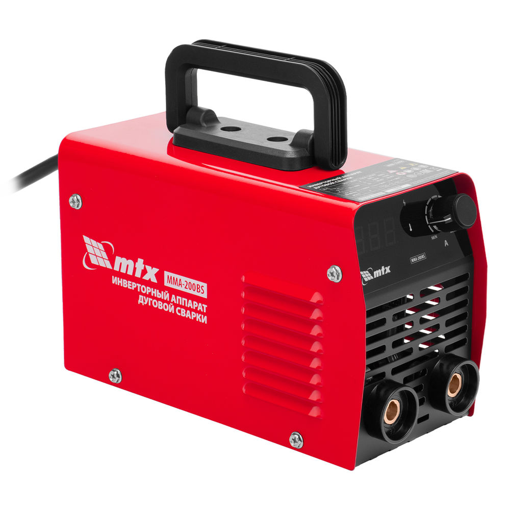 Инверторный аппарат дуговой сварки MMA-200BS, 200 А, ПВ 60% MTX (94398)