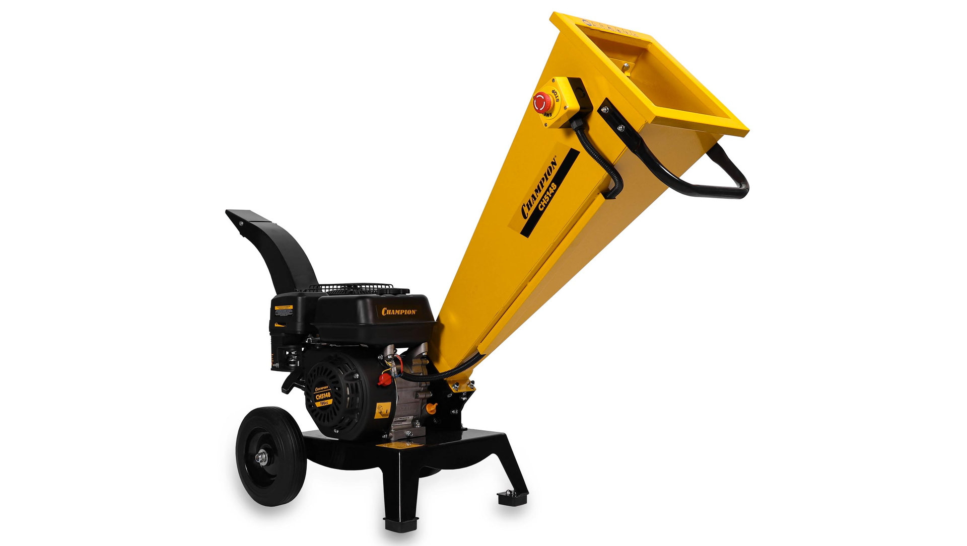 Измельчитель бензиновый PRO 4,8 кВт 196см? 40мм 45кг колеса CHAMPION CH5148