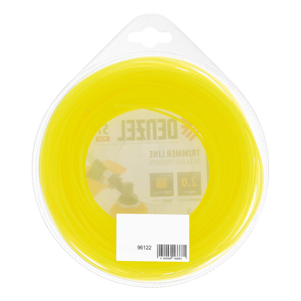 Леска для триммера, квадрат 2 мм х 57 м, блистер Flex cord Denzel (96122)