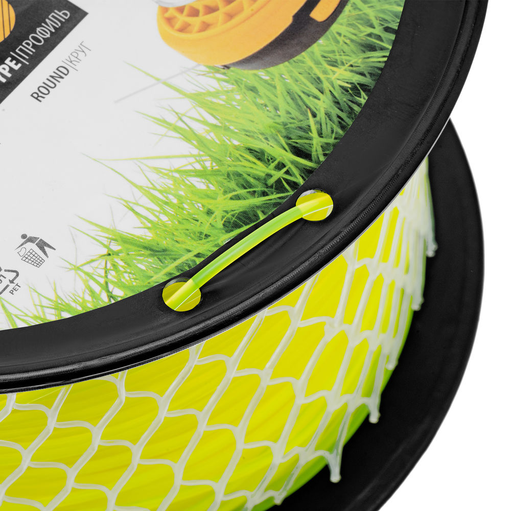 Леска для триммера круглая, 2,7мм х 151м, на DIN катушке FLEX CORD, Denzel (96281)