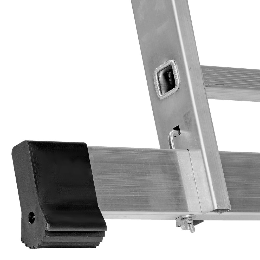 Лестница, 3 х 9 ступеней, алюминиевая, трехсекционная, Сибртех (97819)