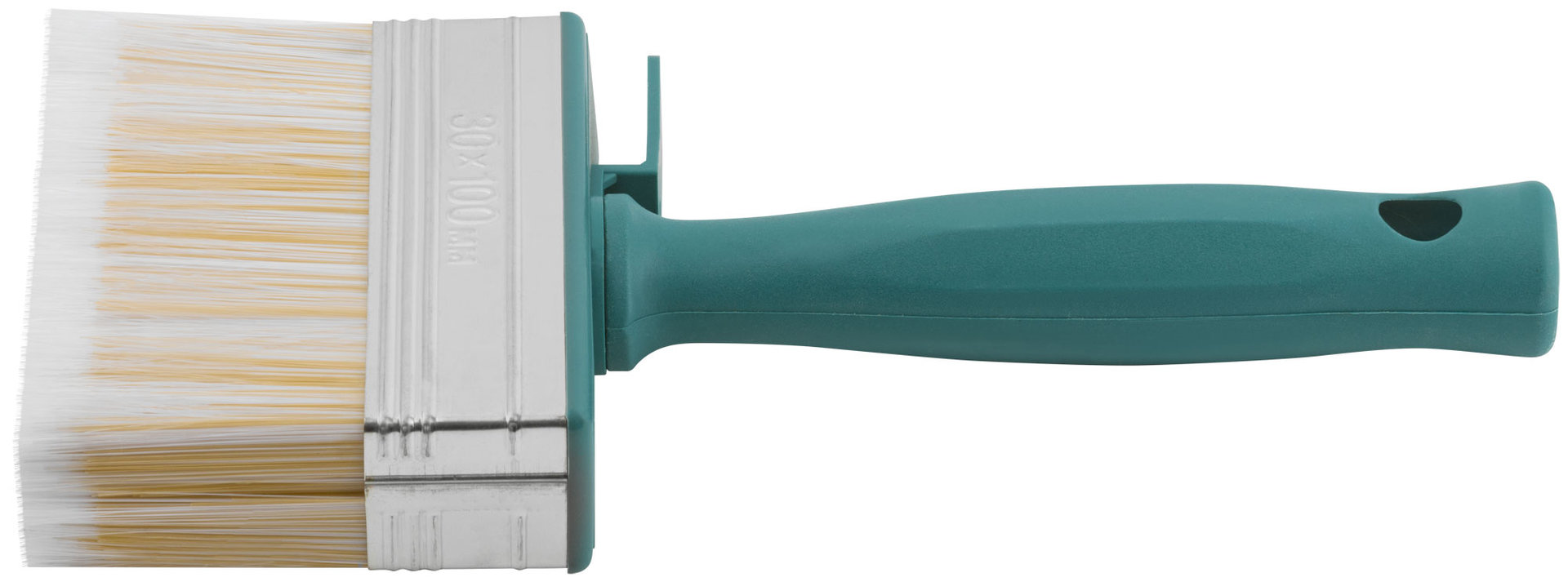 Макловица, искусственная светлая щетина, пластиковый корпус, полая ручка, мини 30 х 100 мм (01637)