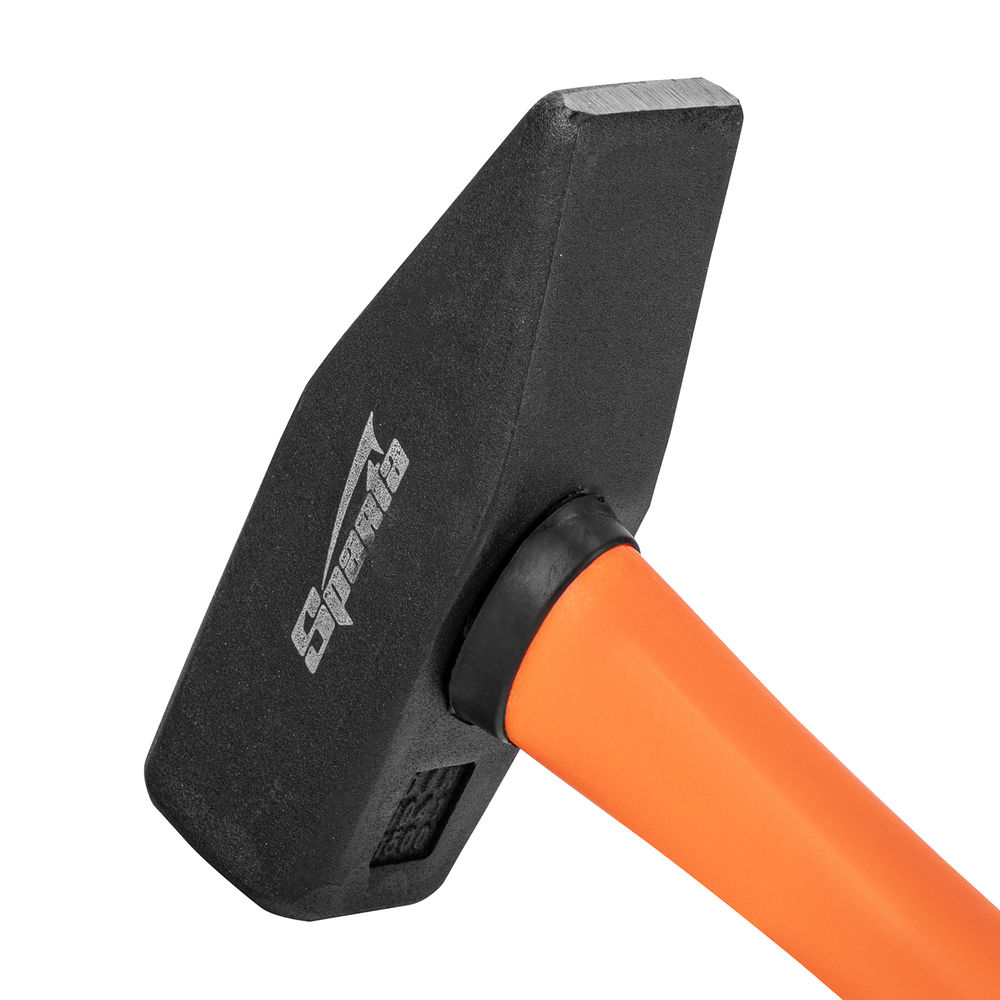 Молоток слесарный, 1500 г, фибергласовая обрезиненная рукоятка Sparta (10381)