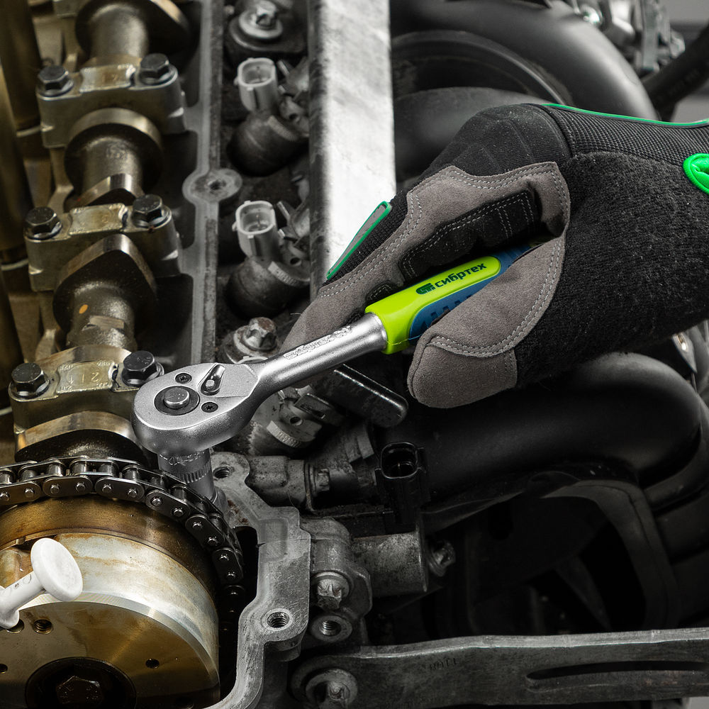 Набор инструментов, 1/2, 3/8, 1/4, пластиковый кейс 215 предм. Сибртех