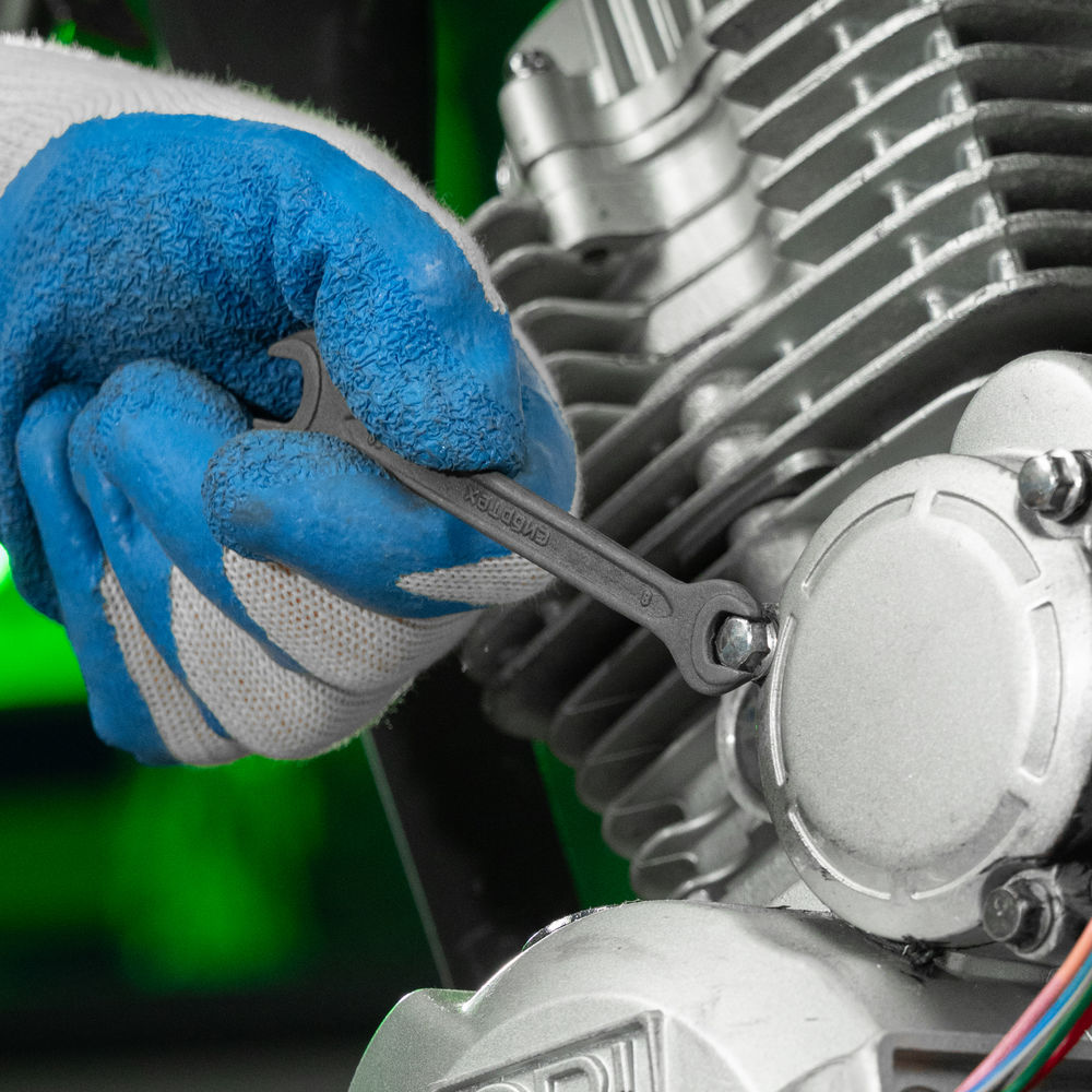 Набор ключей рожковых, 6 - 19 мм, 6 шт., CrV, фосфатированные Сибртех