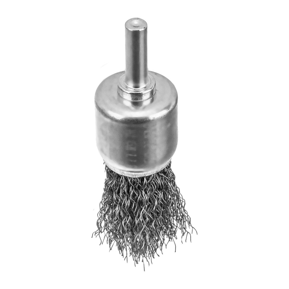 Набор щеток для дрели, 2 Плоские 50-75мм, 3 Чашки 25-50-75мм, шпилька, нерж.вит. проволока Denzel (74493)