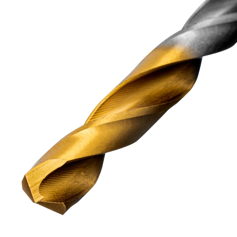 Набор сверл по металлу, 1,5-6,5мм, Р6М5-TiN, Golden Tip, 13 шт Denzel (723002)