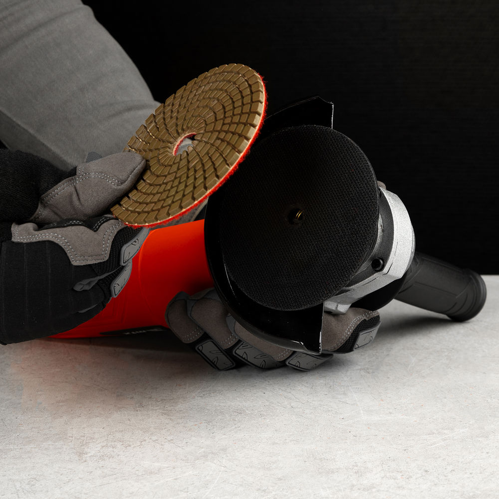 Насадка резиновая для АГШК с липучкой, 100 мм, посадка M14 Matrix (76227)