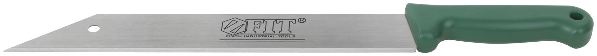 Нож для резки теплоизоляционных плит, лезвие 340х50 мм, высокоуглеродистая сталь, мягкая пластиковая ручка (10640)