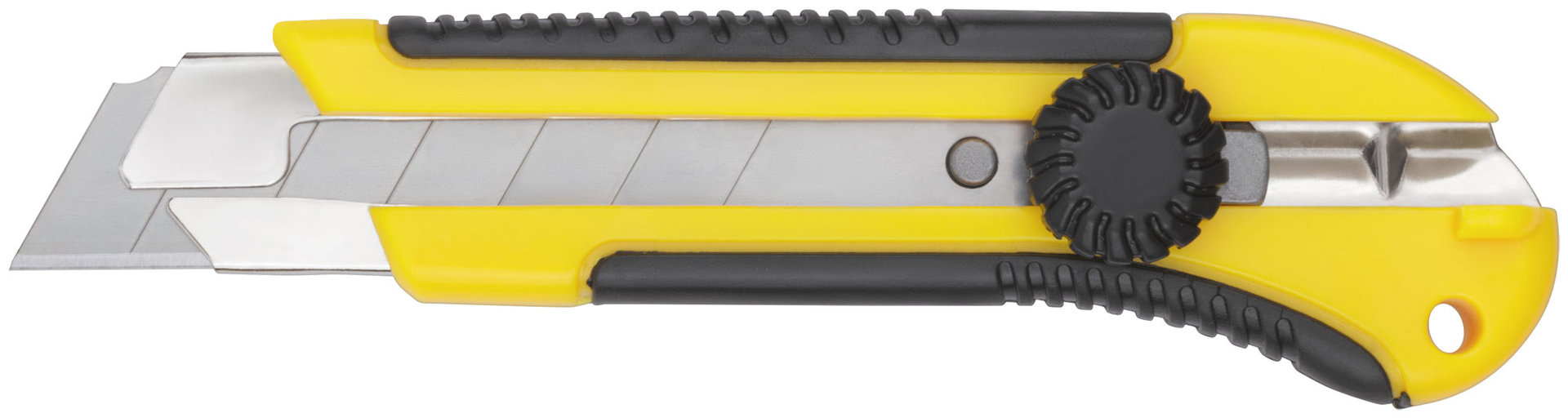 Нож технический 25 мм усиленный прорезиненный, вращ. прижим (10326)