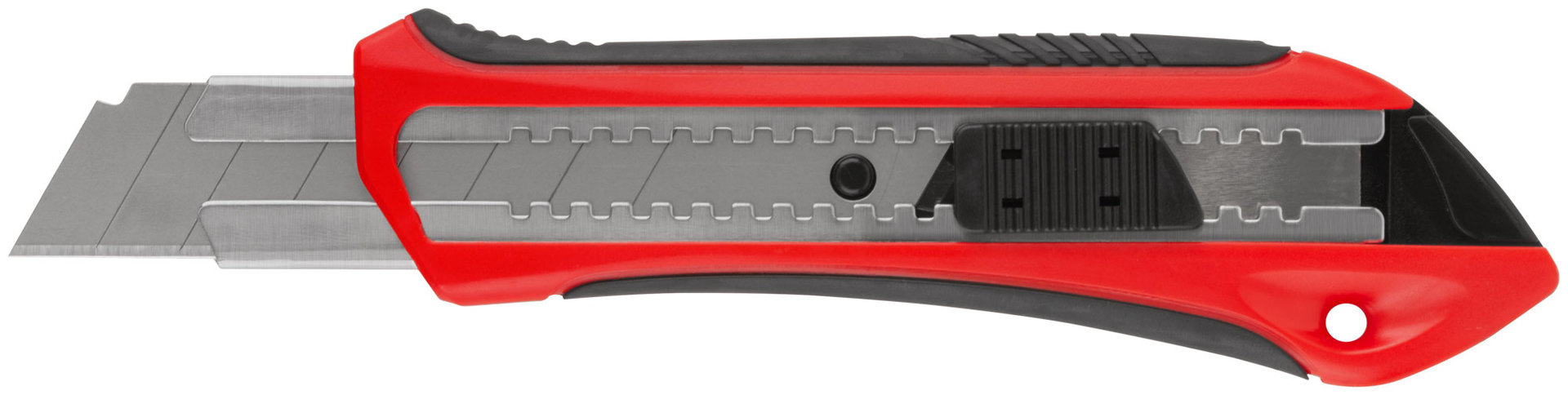 Нож технический Рубин 25 мм усиленный, прорезиненный (10183)