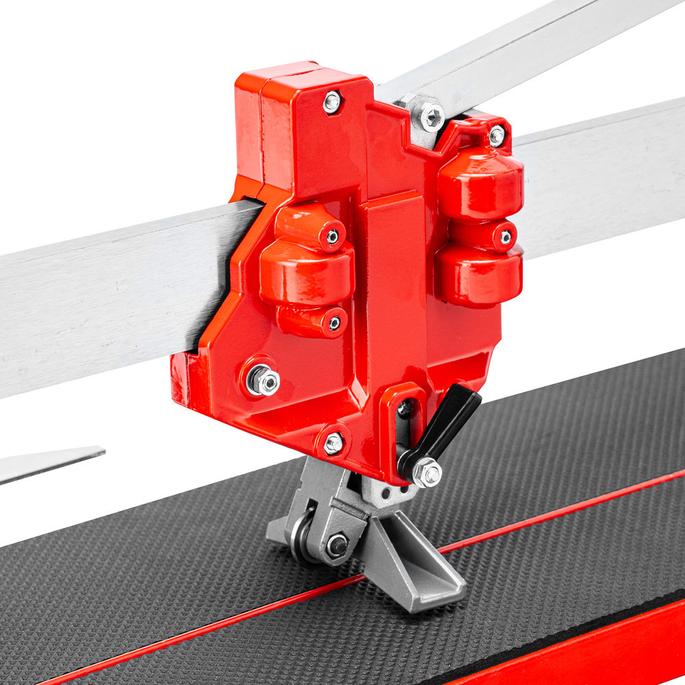 Плиткорез ручной монорельсовый 600 х 14 мм, ходовая каретка,9/4 рег. подшипников, литая станина// MTX (87591)