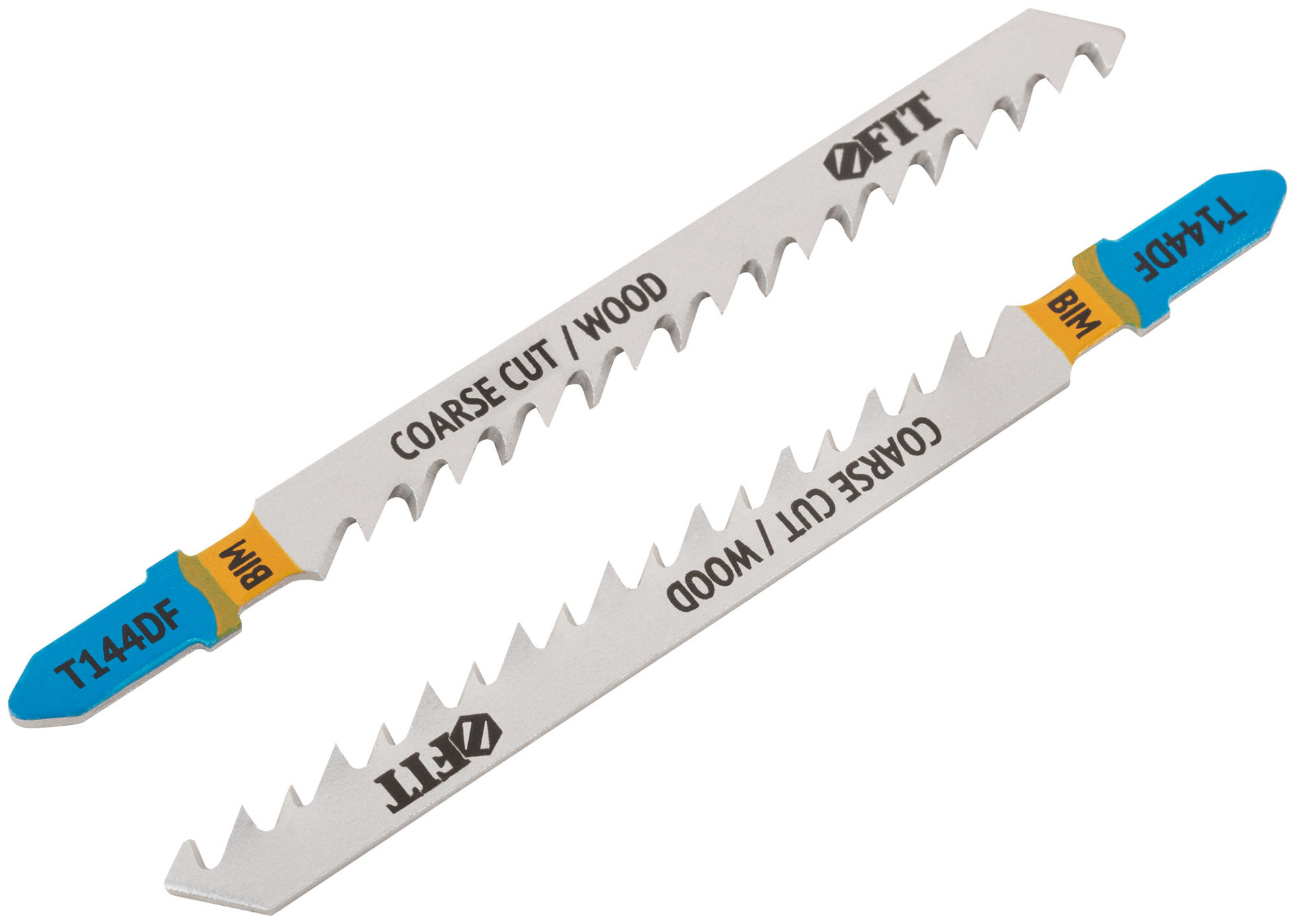 Полотна по дереву, Bimetal, разведенные, шлифованные зубья, 100/74/4 мм (Т144DF), 2 шт. (40891)
