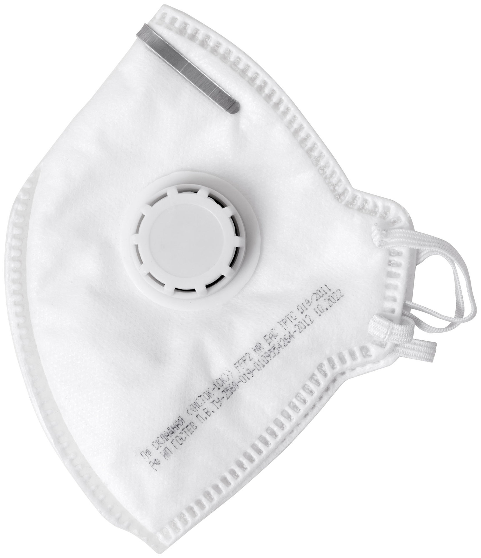 Полумаска фильтрующая, FFP1, складная, 4-х слойная, с клапаном (12291)