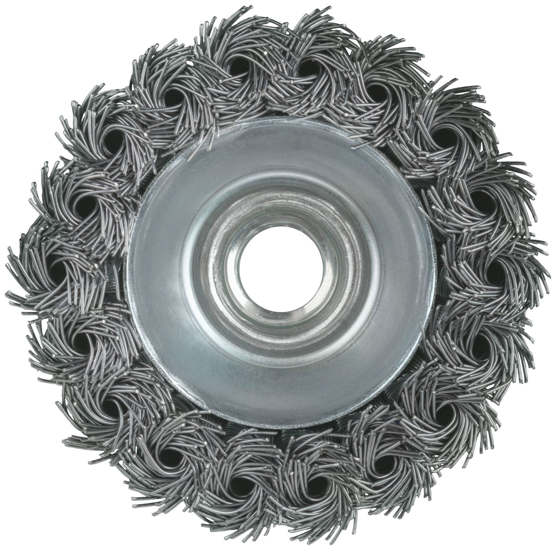 Щетка для УШМ, М14, тип Чашка, крученая витая проволока 0,5 мм, 75 мм, блистер, CUTOP Profi (82-898)