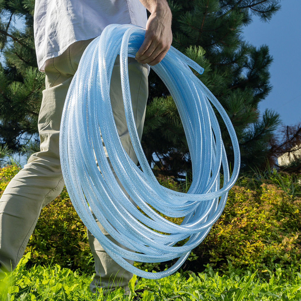 Шланг поливочный прозрачный армированный 3-х слойный, 1/2, 25 м Palisad (67361)