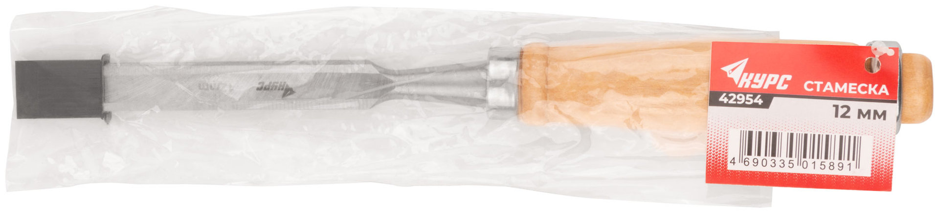 Стамеска с деревянной ручкой 12 мм