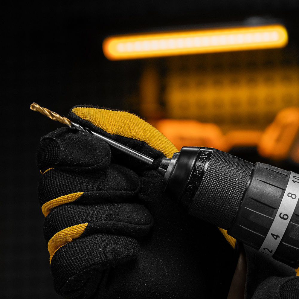 Сверло спиральное по металлу 4,5 x 80мм, Р6М5, Golden Tip, многогранная заточка Denzel (718274)