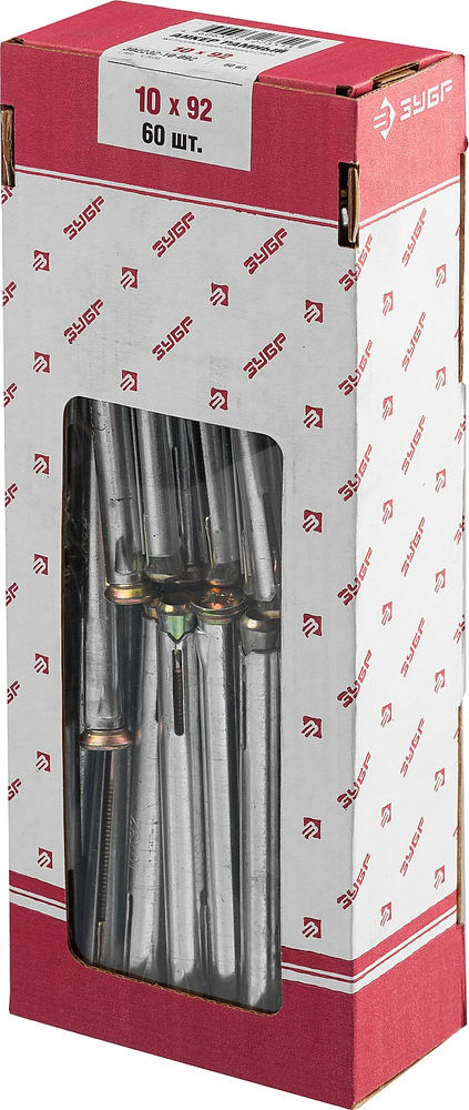 Анкер рамный 10?92 мм, 60 шт ЗУБР 302232-10-092