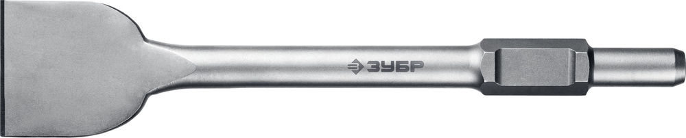 Зубило лопаточное 75 x 400 мм HEX 30 ЗУБР БУРАН 29375-75-400