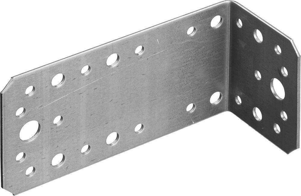 Крепежный уголок асимметричный УКА-2.0 90 x 70 x 140 x 2 мм, цинк ЗУБР 310156-90