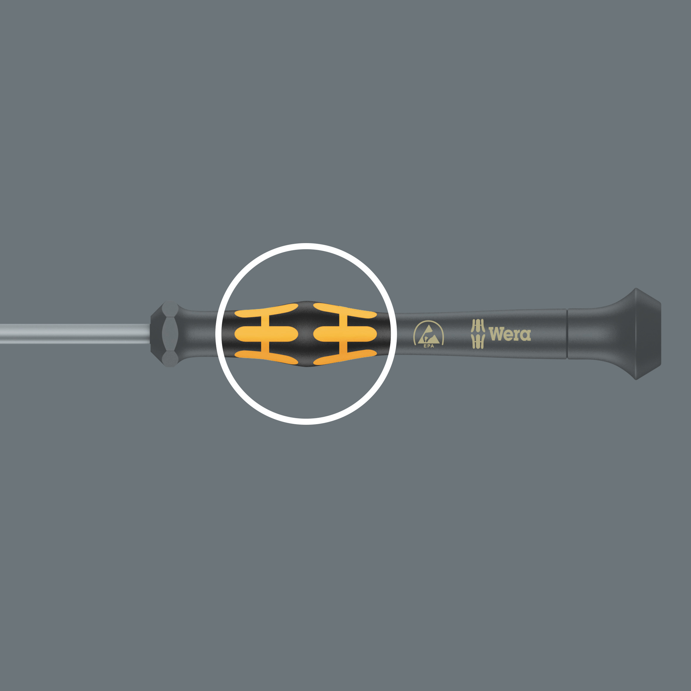 Отвёртка крестовая антистатическая прецизионная PH 00 x 60 мм ESD Kraftform Micro серия 1550 PH Wera WE-030110