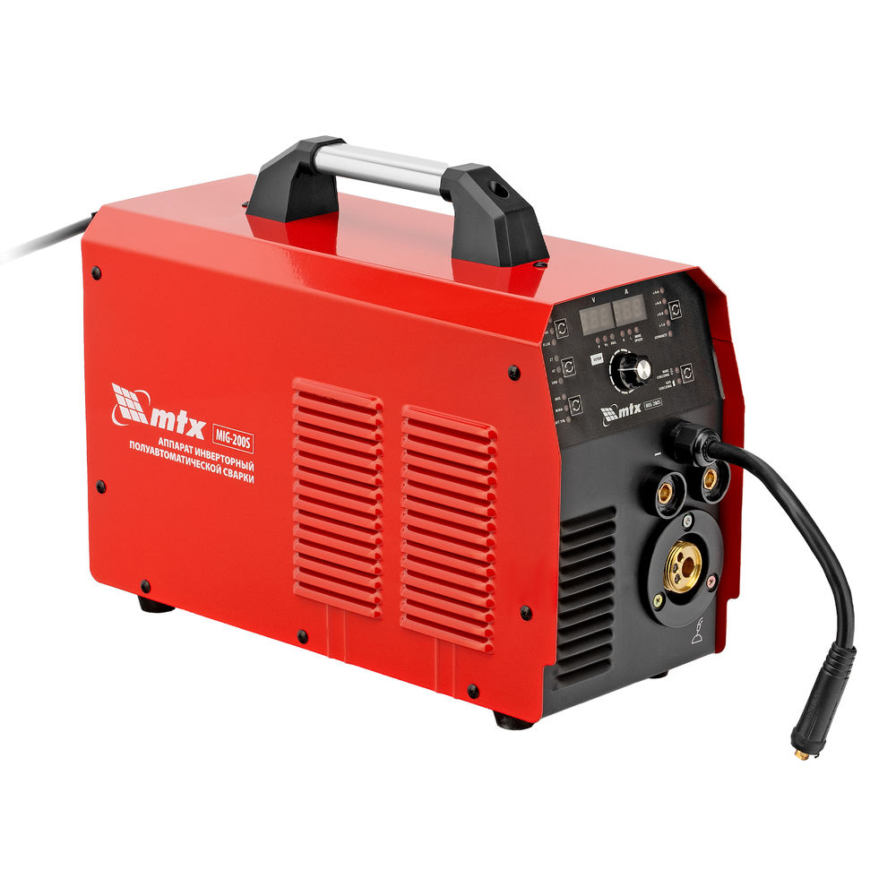 Аппарат инвертор. полуавтомат. cварки MIG-200S, 200A, ПВ 60%, катушка 5 кг MTX (94303)