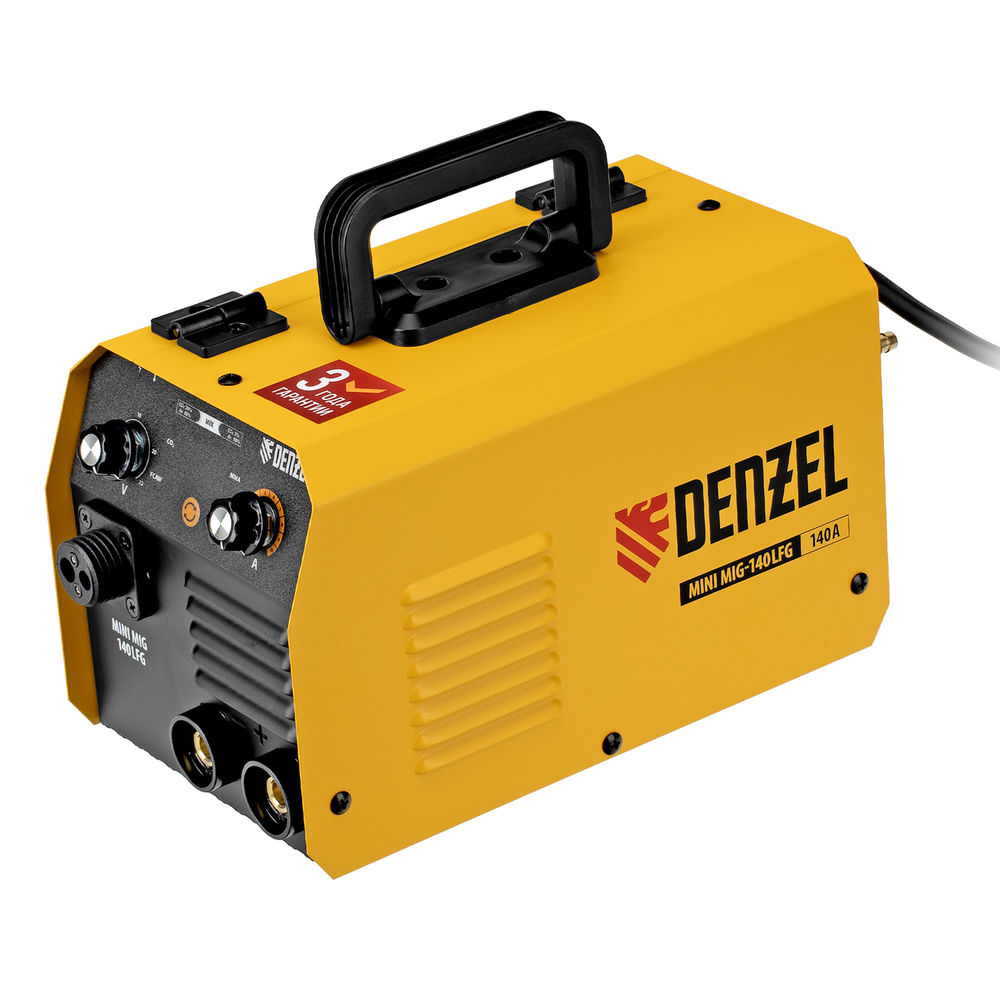Аппарат инвертор. полуавтомат. сварки Mini MIG-140LFG, 140 А, ПВ 60%// Denzel (94305)