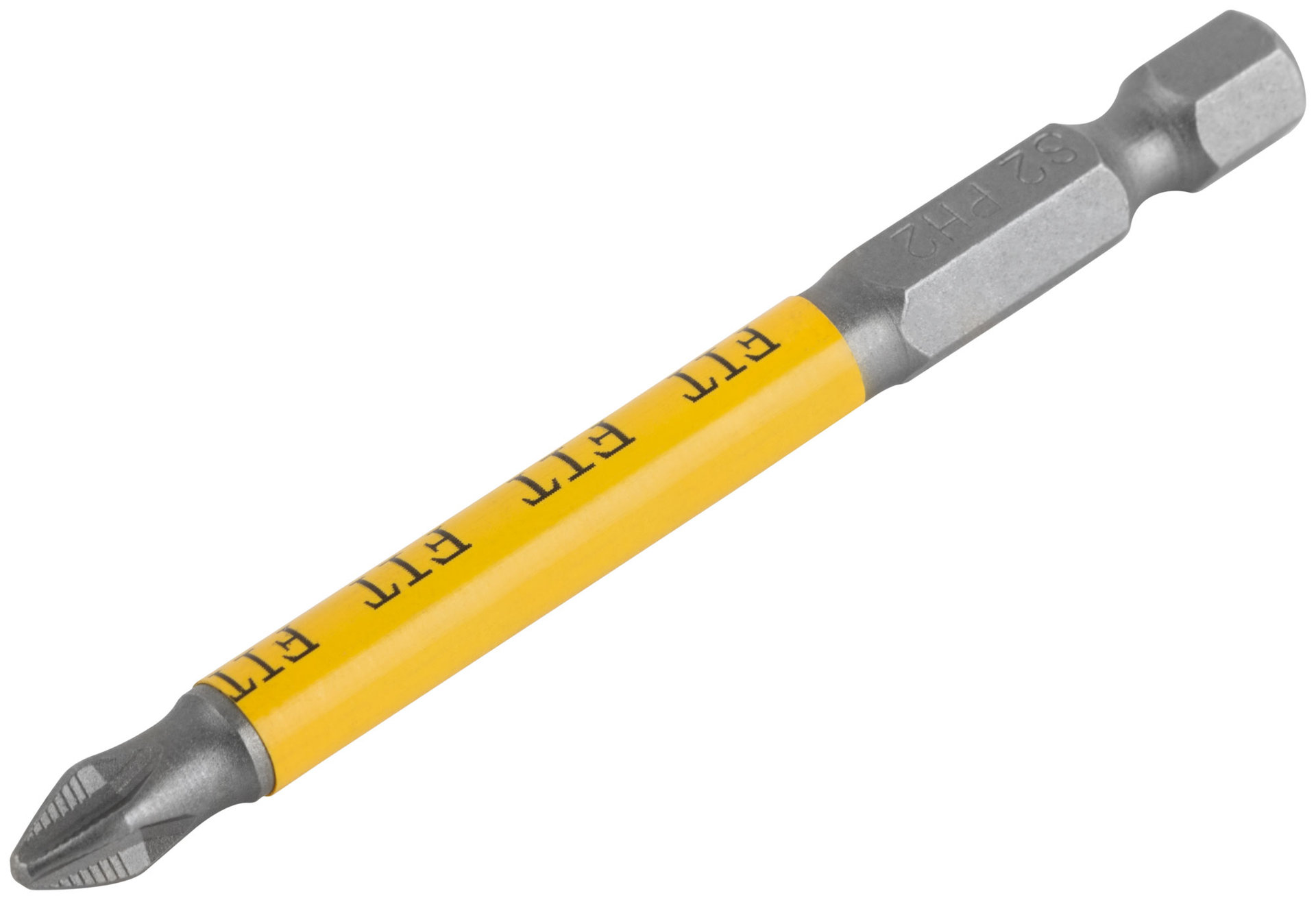 Биты кованые, сталь S2, односторонние 75 мм PH2, Профи 2 шт., блистер (57508)