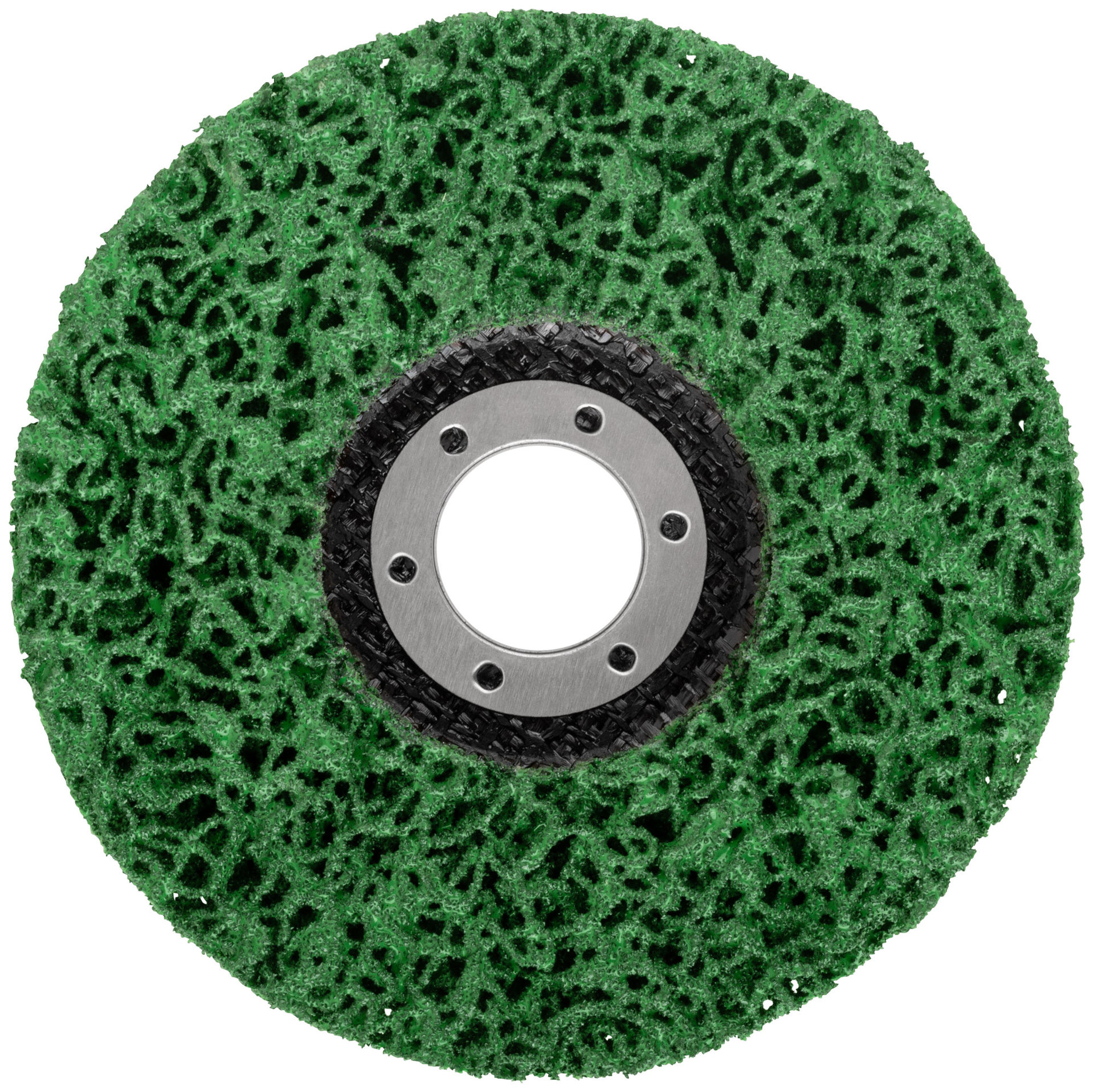 Диск зачистной полимерный, зеленый, посадочный диаметр 22,2 мм, 115 мм (39610)