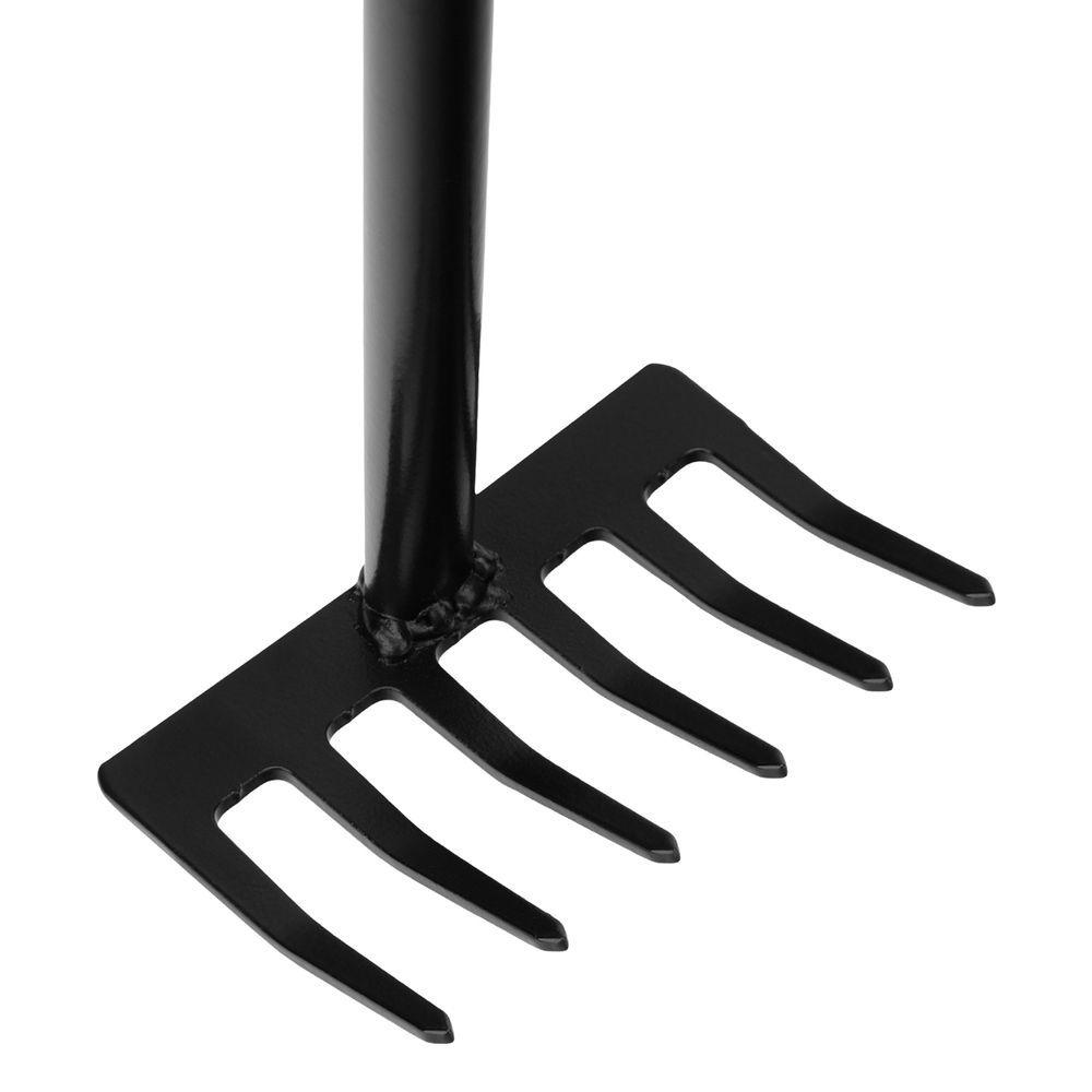 Грабли 6-зубые, 110х300 мм, стальные, обрезиненная эргономичная рукоятка, LSR1, Palisad (62061)