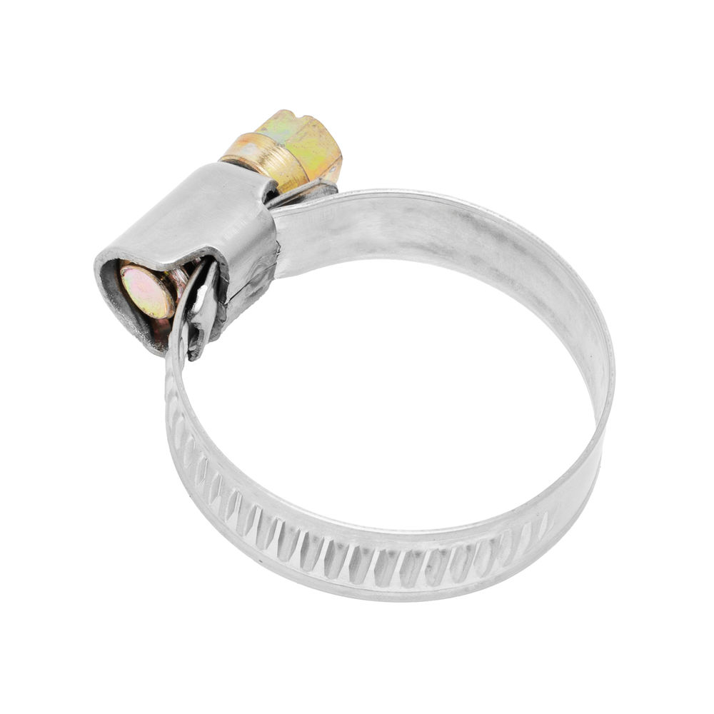 Хомуты нержавеющая сталь, Стандартное болтовое крепление 20-32 мм, 50 штук в упаковке, ширина 9 мм Сибртех (47580)