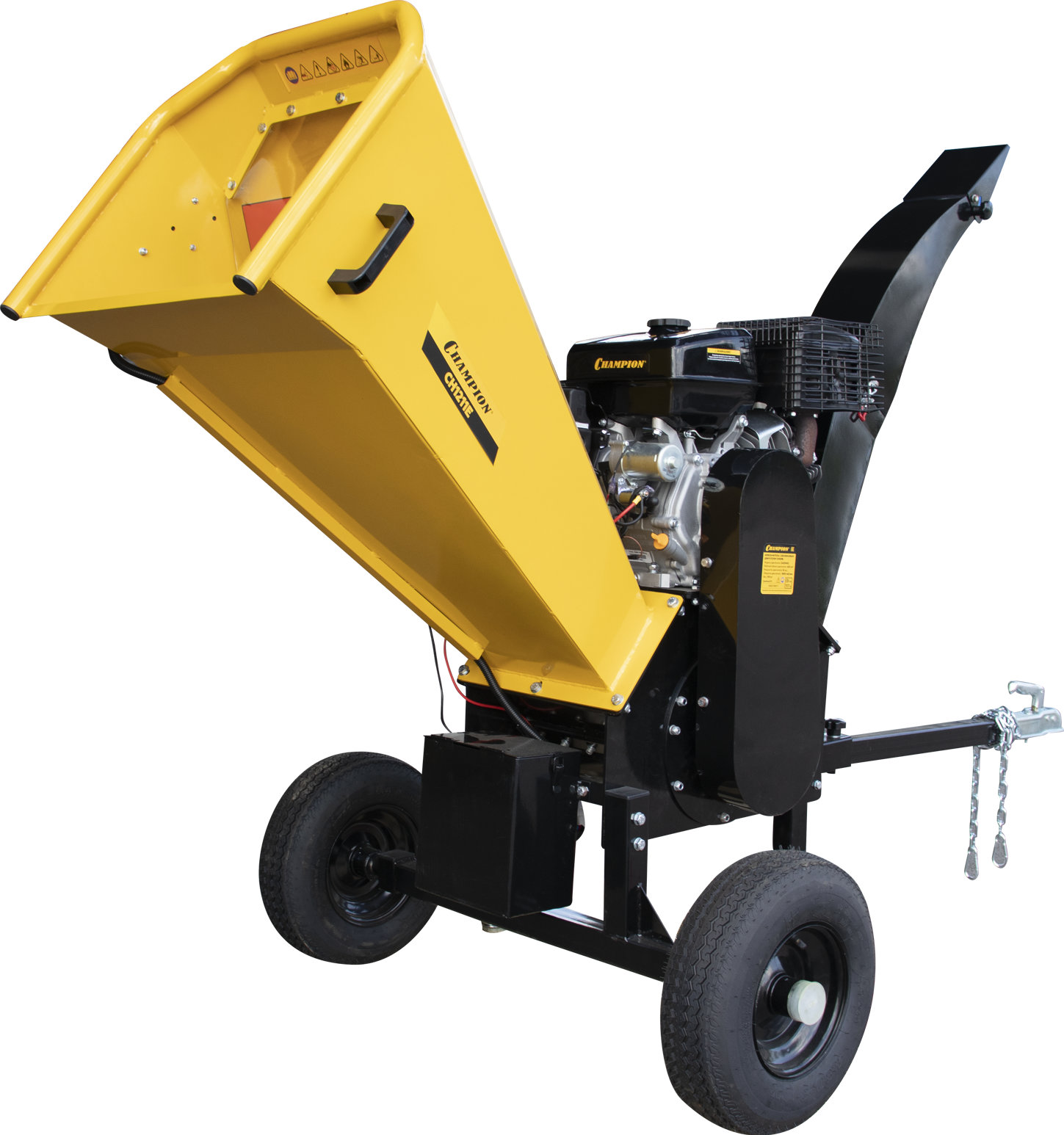 Измельчитель бензиновый PRO 11 кВт 420см? 120мм 210кг эл. стартер колеса CHAMPION CH1211E