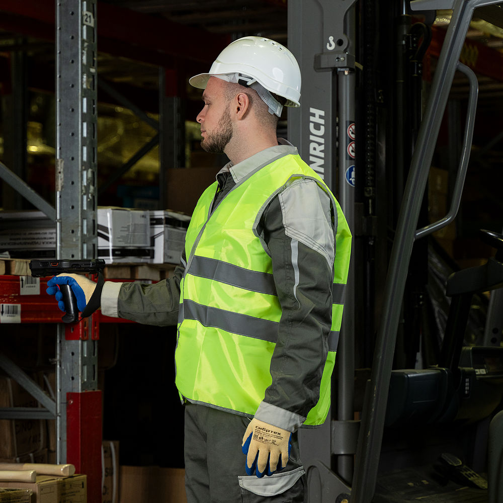 Жилет сигнальный, желтый, размер XXL Сибртех (89516)