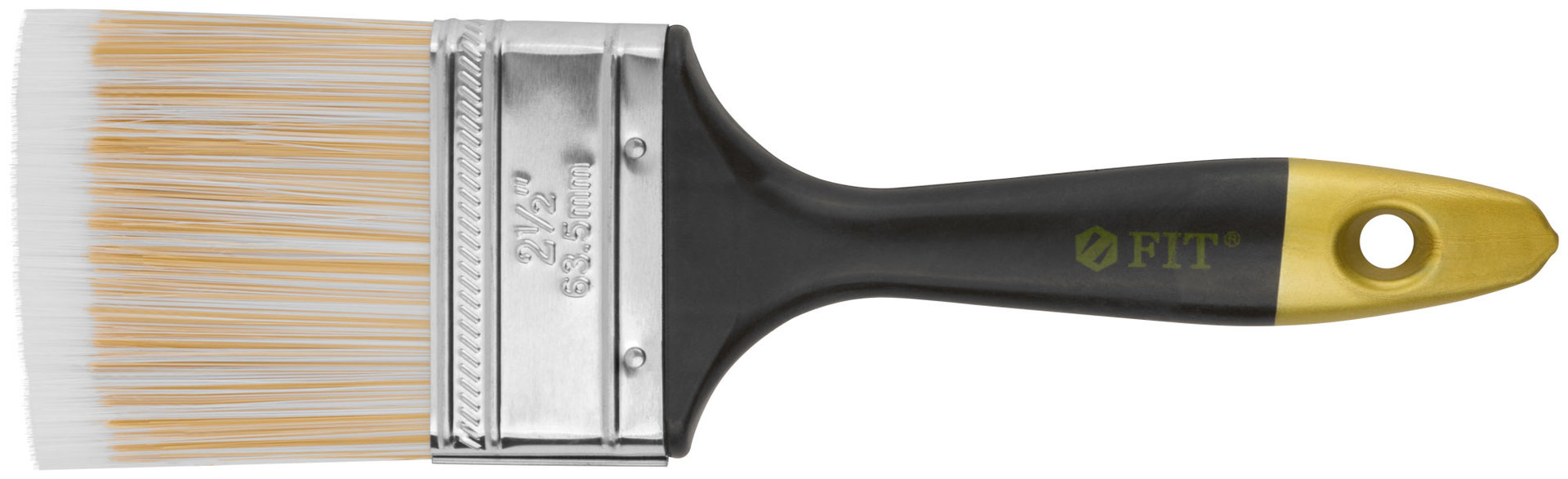 Кисть флейцевая Лайн, искусственная щетина, пластиковая ручка 2,5  (63 мм) (01176)