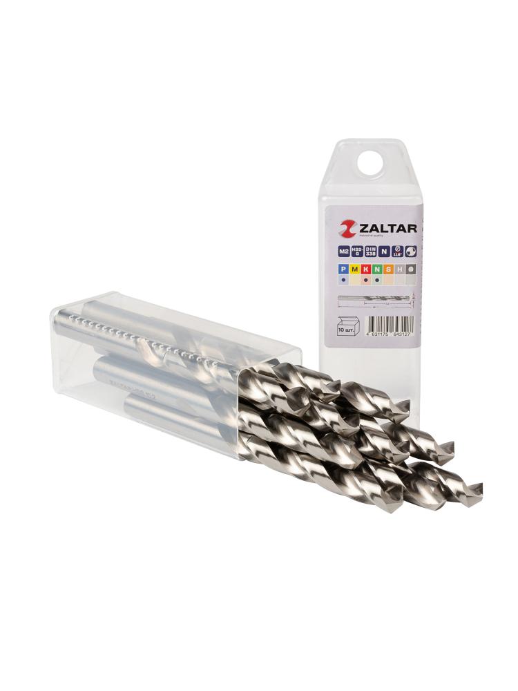 Комплект свёрл по металлу индустриальных, 10 шт, DIN 338, HSS-G, Тип N, 5xD, O10.20 мм (ZA-73102-S10)