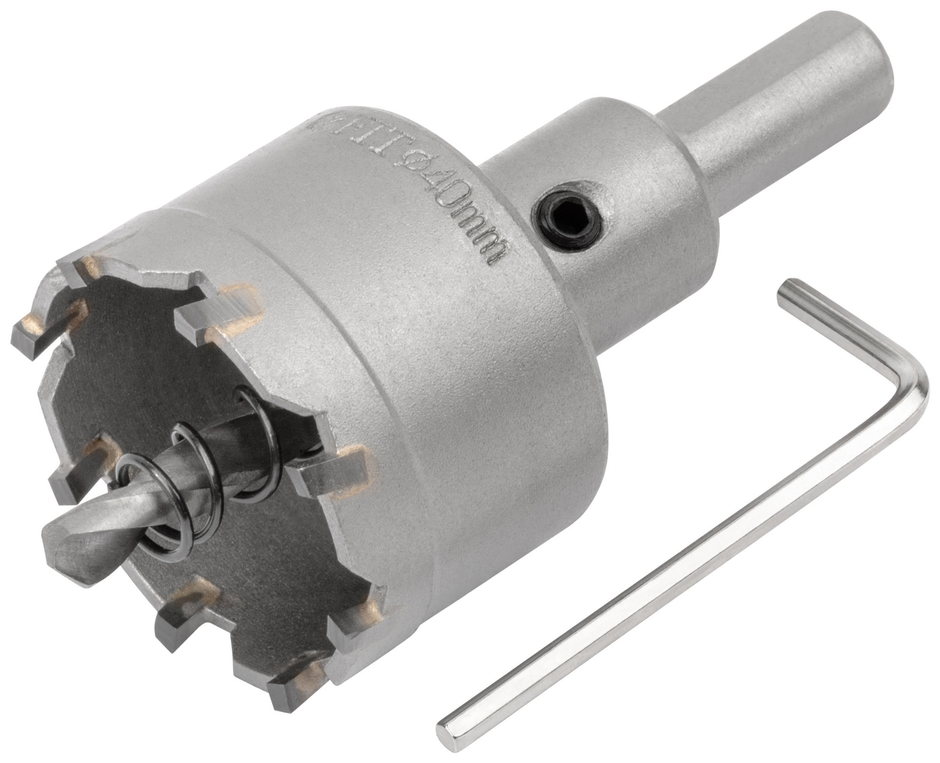 Коронка кольцевая с карбидными вставками Профи (для отверстий в нержавеющей стали) 40 мм (36840)